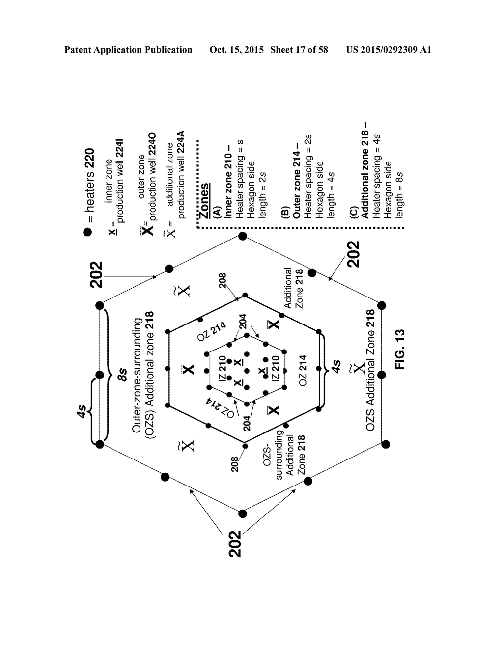 HEATER PATTERN INCLUDING HEATERS POWERED BY WIND-ELECTRICITY FOR IN SITU     THERMAL PROCESSING OF A SUBSURFACE HYDROCARBON-CONTAINING FORMATION - diagram, schematic, and image 18