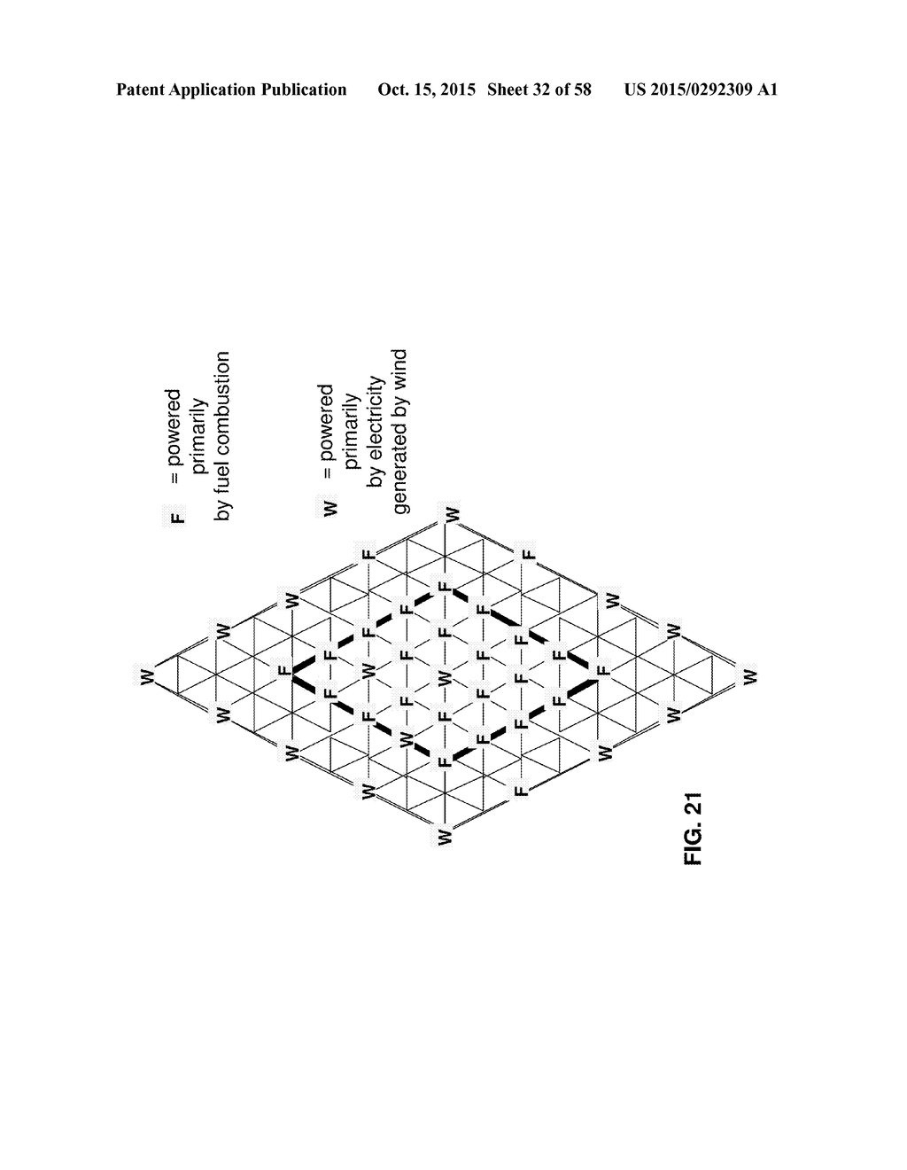 HEATER PATTERN INCLUDING HEATERS POWERED BY WIND-ELECTRICITY FOR IN SITU     THERMAL PROCESSING OF A SUBSURFACE HYDROCARBON-CONTAINING FORMATION - diagram, schematic, and image 33