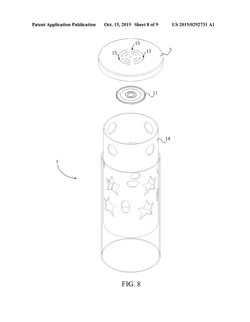 Telescopically Actuated Audible Lantern - diagram, schematic, and image 09