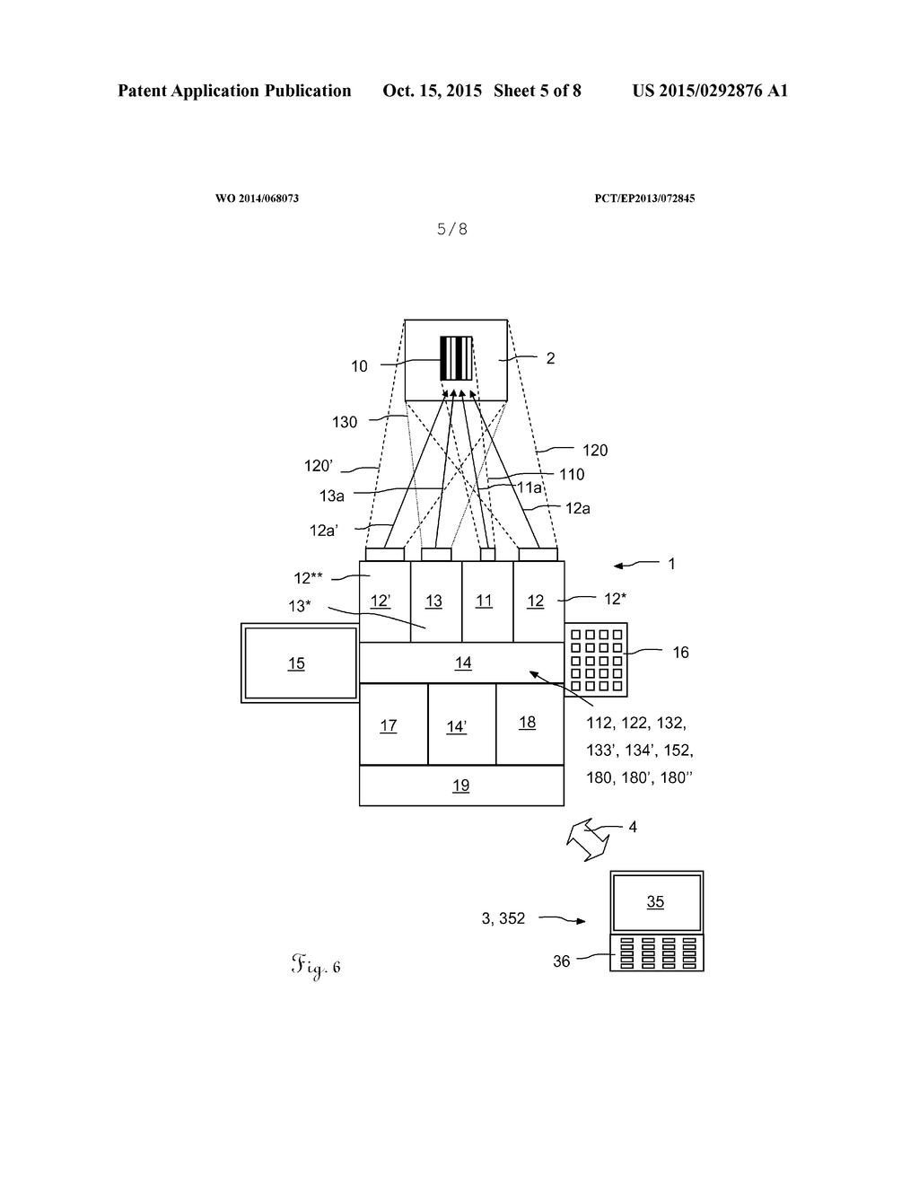 METHOD AND DEVICE FOR DETERMINING THREE-DIMENSIONAL COORDINATES OF AN     OBJECT - diagram, schematic, and image 06