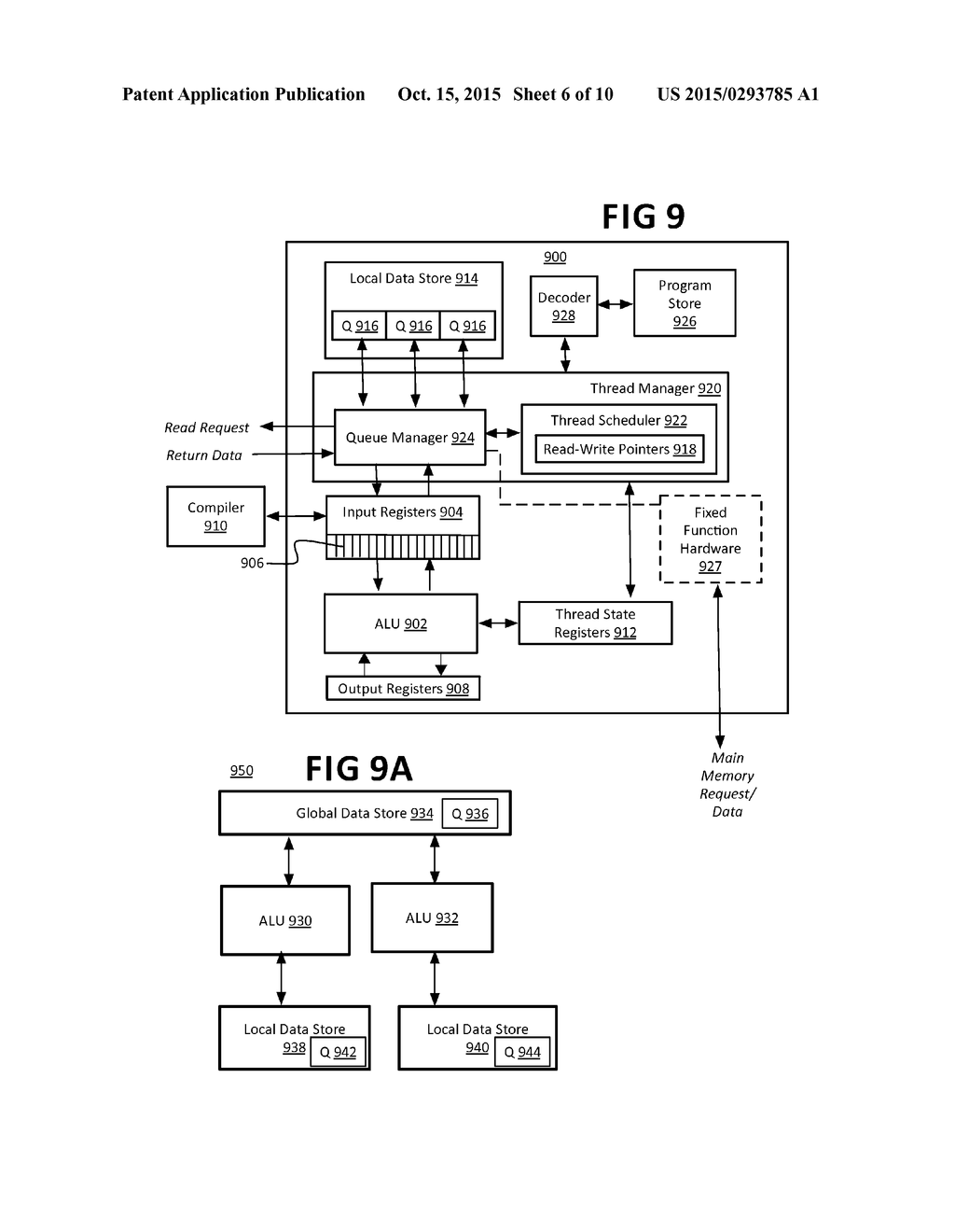 PROCESSING ACCELERATOR WITH QUEUE THREADS AND METHODS THEREFOR - diagram, schematic, and image 07