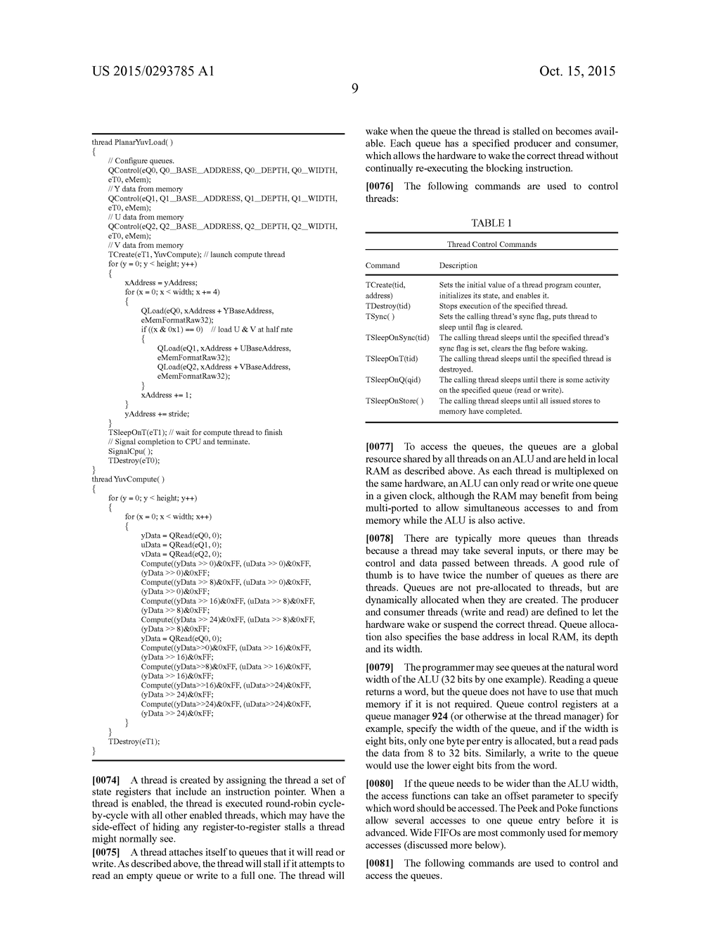 PROCESSING ACCELERATOR WITH QUEUE THREADS AND METHODS THEREFOR - diagram, schematic, and image 20