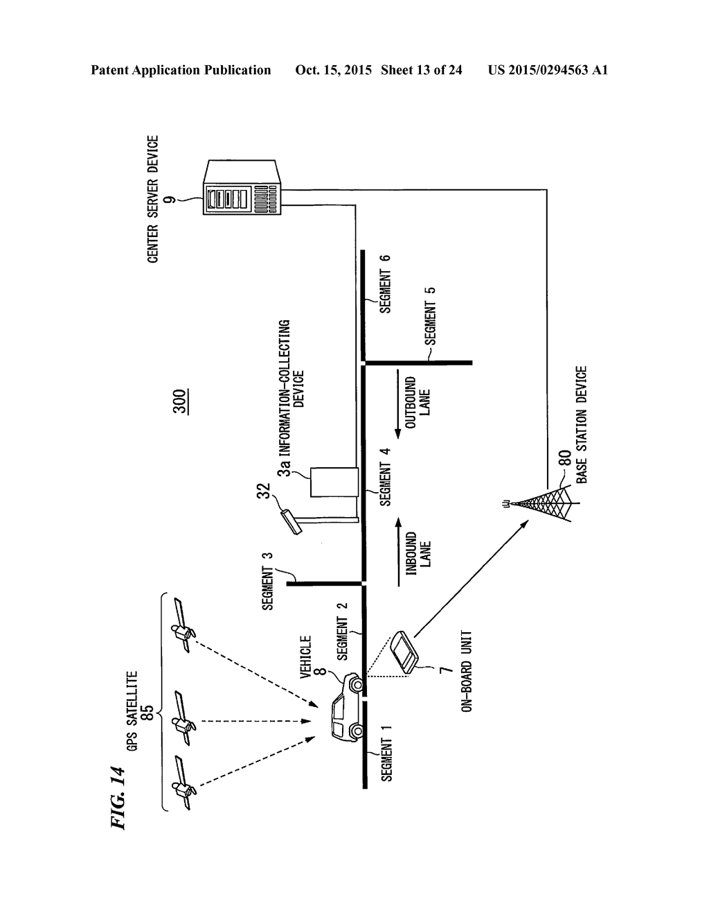 TRAFFIC INFORMATION PROCESSING SYSTEM, SERVER DEVICE, TRAFFIC INFORMATION     PROCESSING METHOD, AND PROGRAM - diagram, schematic, and image 14