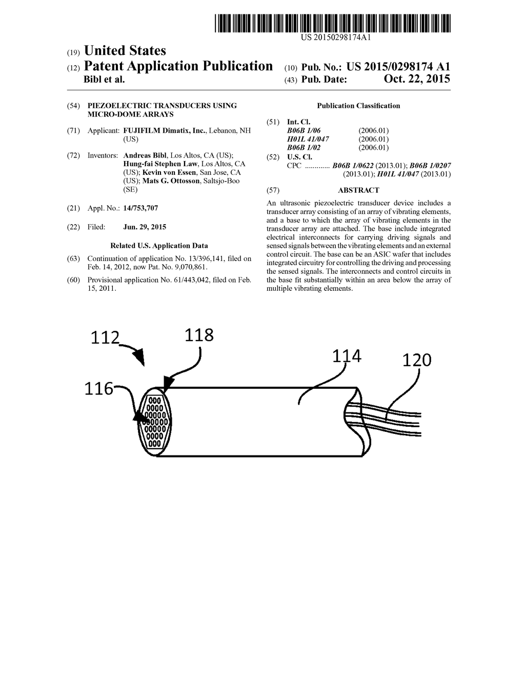 PIEZOELECTRIC TRANSDUCERS USING MICRO-DOME ARRAYS - diagram, schematic, and image 01