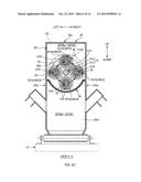 SEPARATING DEVICE AND SEPARATING METHOD OF MATERIAL OF ABSORBENT ARTICLE diagram and image