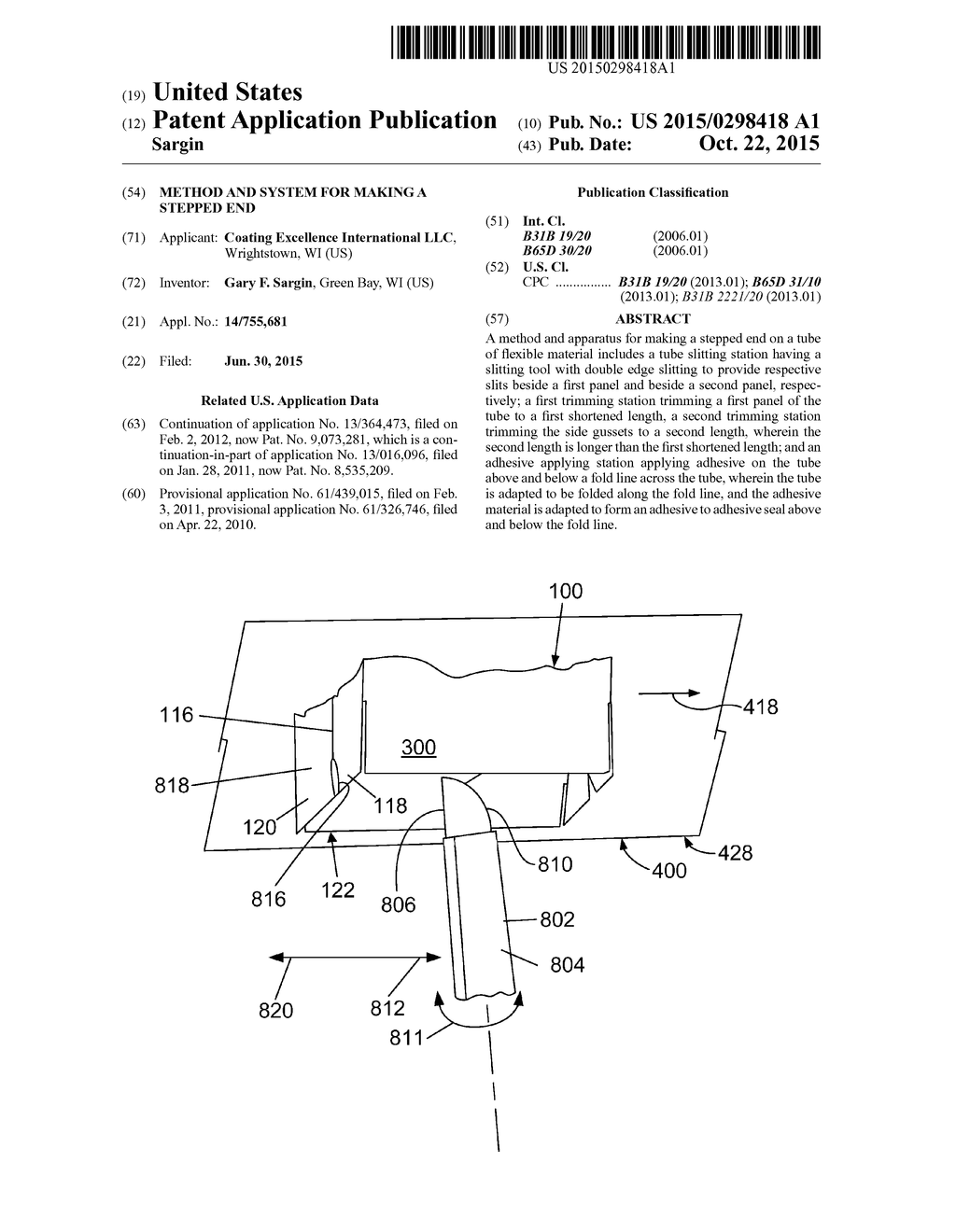 METHOD AND SYSTEM FOR MAKING A STEPPED END - diagram, schematic, and image 01