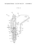 PARKING LOCK-RELEASING DEVICE FOR VEHICLE diagram and image