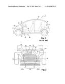 MOTOR VEHICLE HAVING A REAR ENGINE AND COMPRISING AN IMPROVED FRONT     COMPARTMENT diagram and image