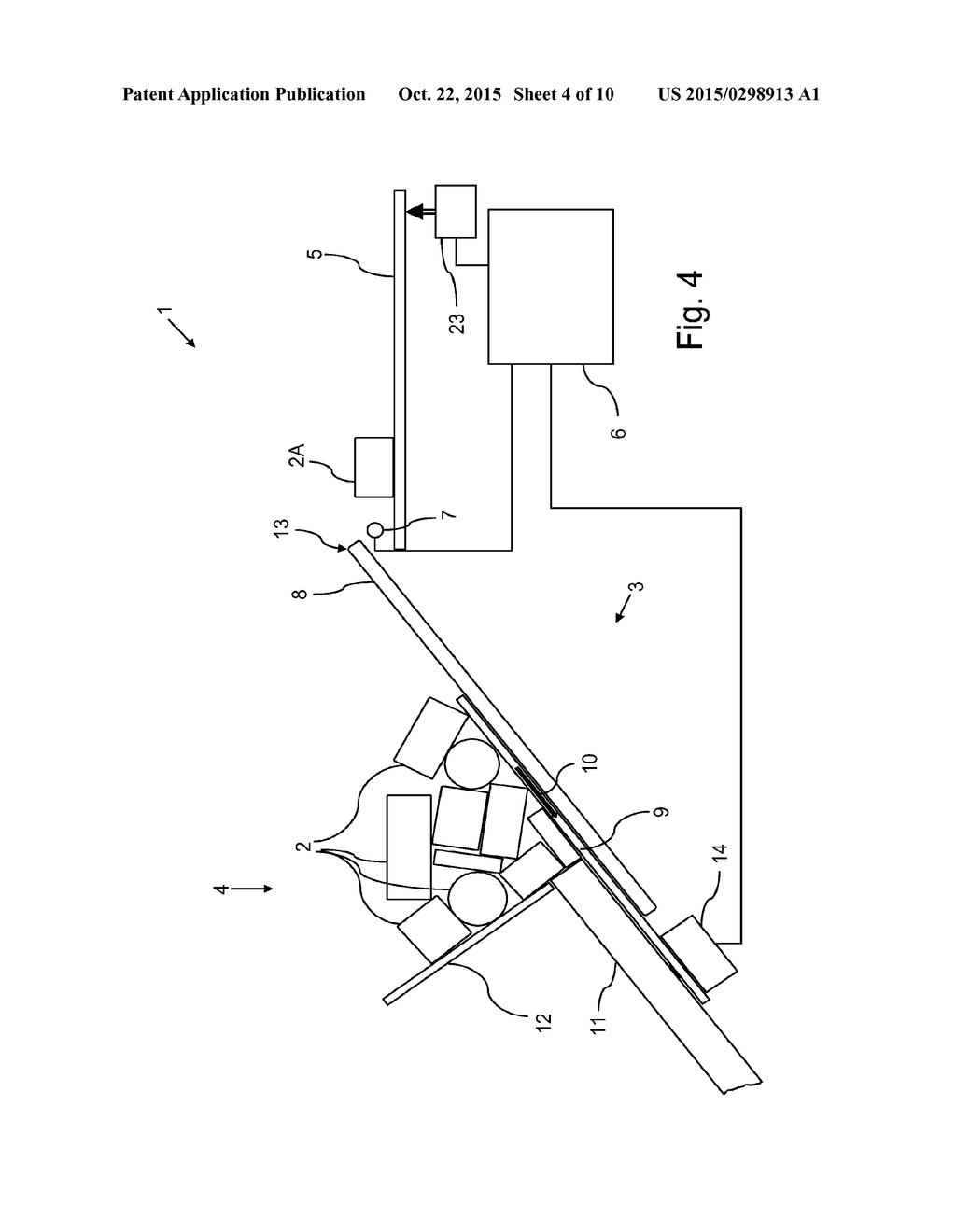 APPARATUS AND METHOD FOR SEPARATION OF PIECE GOODS TO BE PLACED IN STORAGE     IN AN AUTOMATED STORAGE UNIT - diagram, schematic, and image 05