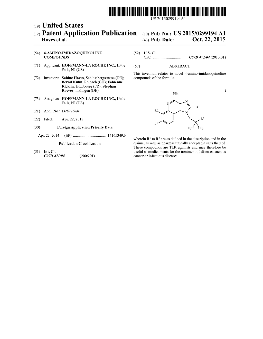 4-AMINO-IMIDAZOQUINOLINE COMPOUNDS - diagram, schematic, and image 01