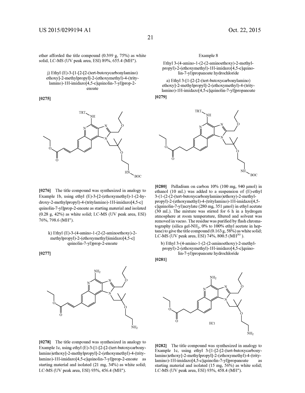 4-AMINO-IMIDAZOQUINOLINE COMPOUNDS - diagram, schematic, and image 22