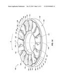 BEARING ASSEMBLIES INCLUDING SUPERHARD BEARING ELEMENTS CONFIGURED TO     PROMOTE LUBRICATION AND/OR COOLING THEREOF, BEARING APPARATUS INCLUDING     THE SAME, AND RELATED METHODS diagram and image