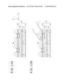 DISPLAY DEVICE WITH CAPACITIVE TOUCH SENSOR WITH SLIT FORMED IN A SURFACE     OF A DETECTNG ELECTRODE OPPOSED TO A SCANNING ELECTRODE TO REALIZE     DETECTION WITH HIGH ACCURACY diagram and image