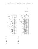 DISPLAY DEVICE WITH CAPACITIVE TOUCH SENSOR WITH SLIT FORMED IN A SURFACE     OF A DETECTNG ELECTRODE OPPOSED TO A SCANNING ELECTRODE TO REALIZE     DETECTION WITH HIGH ACCURACY diagram and image