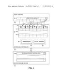 DATA STORAGE SYSTEM WITH CACHING USING APPLICATION FIELD TO CARRY DATA     BLOCK PROTECTION INFORMATION diagram and image