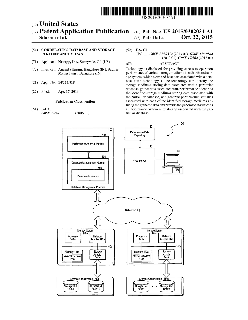 CORRELATING DATABASE AND STORAGE PERFORMANCE VIEWS - diagram, schematic, and image 01