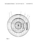 METHOD OF DISPLAYING EXISTENCE PROBABILITY OF ELECTRON IN HYDROGEN ATOM diagram and image