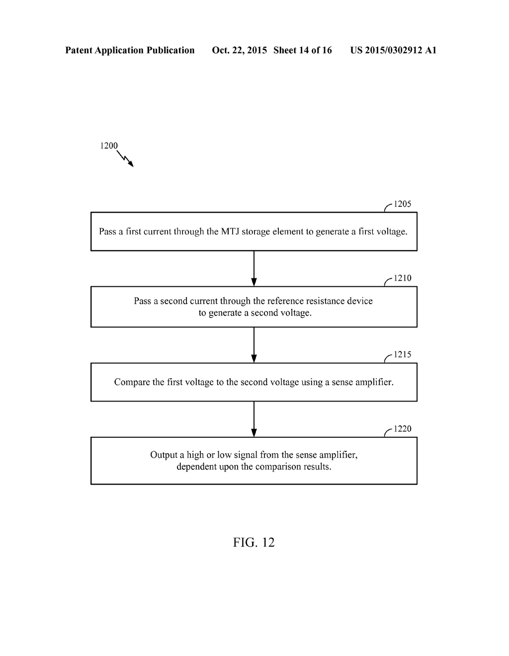 METHOD AND APPARATUS FOR GENERATING A REFERENCE  FOR USE WITH A MAGNETIC     TUNNEL JUNCTION - diagram, schematic, and image 15