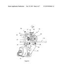 APPARATUS FOR MOVING A LINE CART ALONG A CABLE diagram and image