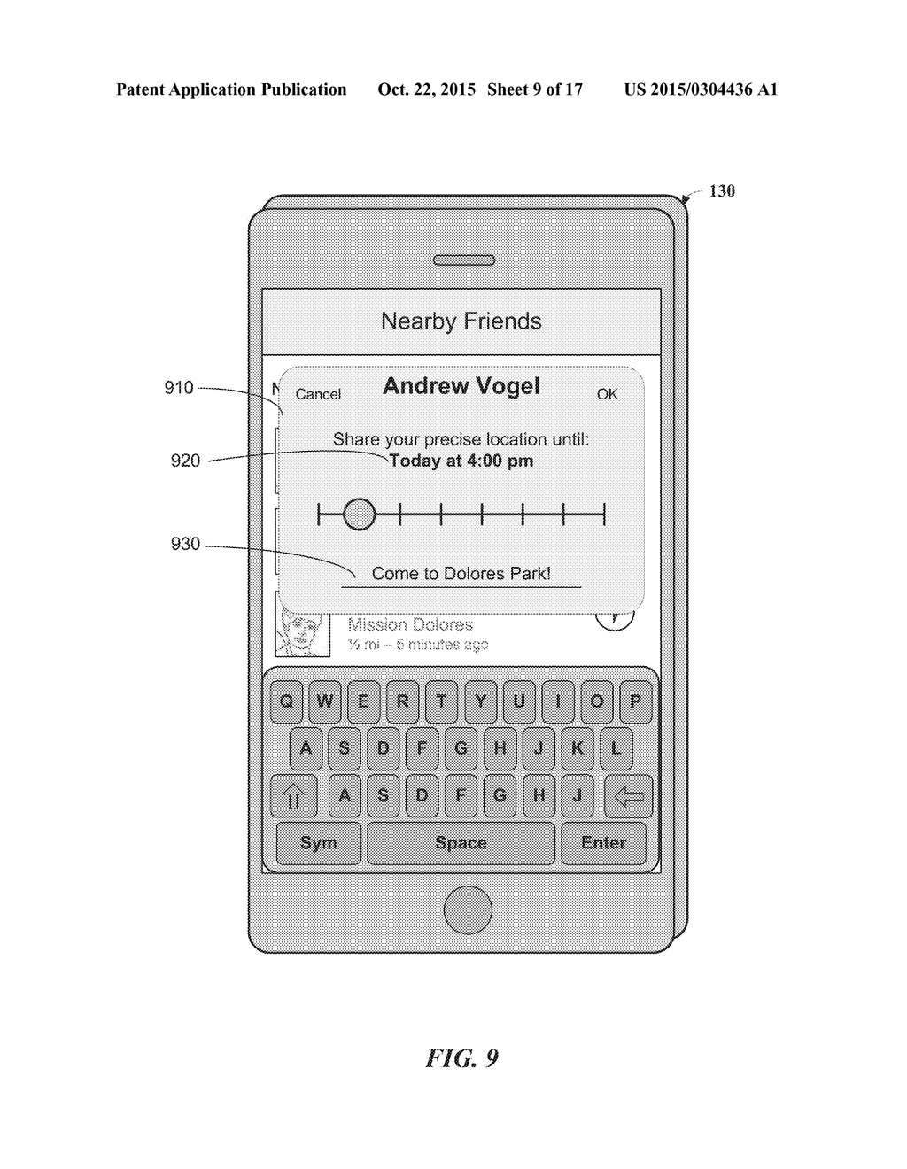 Nearby Friend Notifications on Online Social Networks - diagram, schematic, and image 10