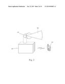 Automatically Adjustable Projector with Wireless Data Stream diagram and image