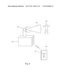 Automatically Adjustable Projector with Wireless Data Stream diagram and image