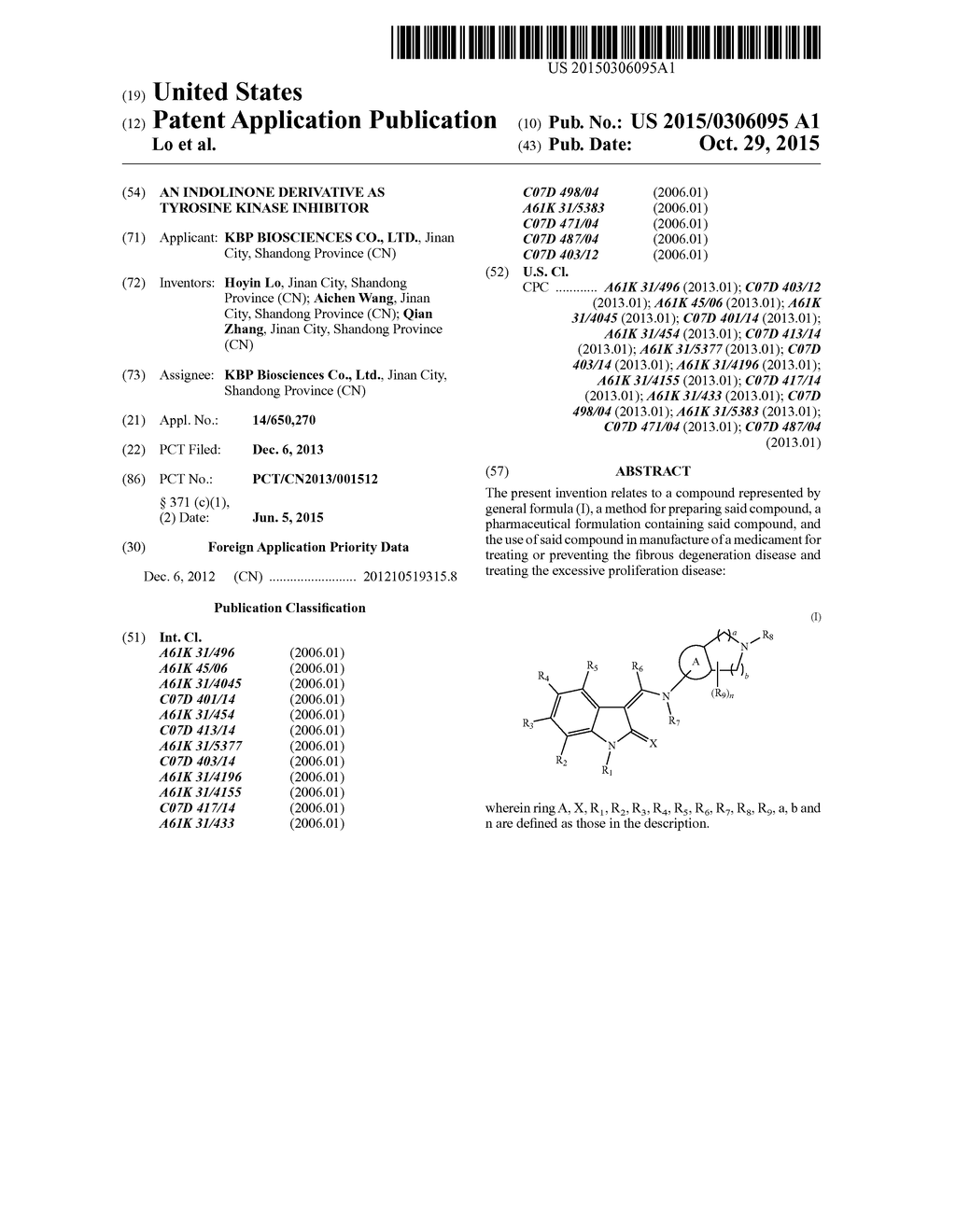 An Indolinone Derivative As Tyrosine Kinase Inhibitor - diagram, schematic, and image 01