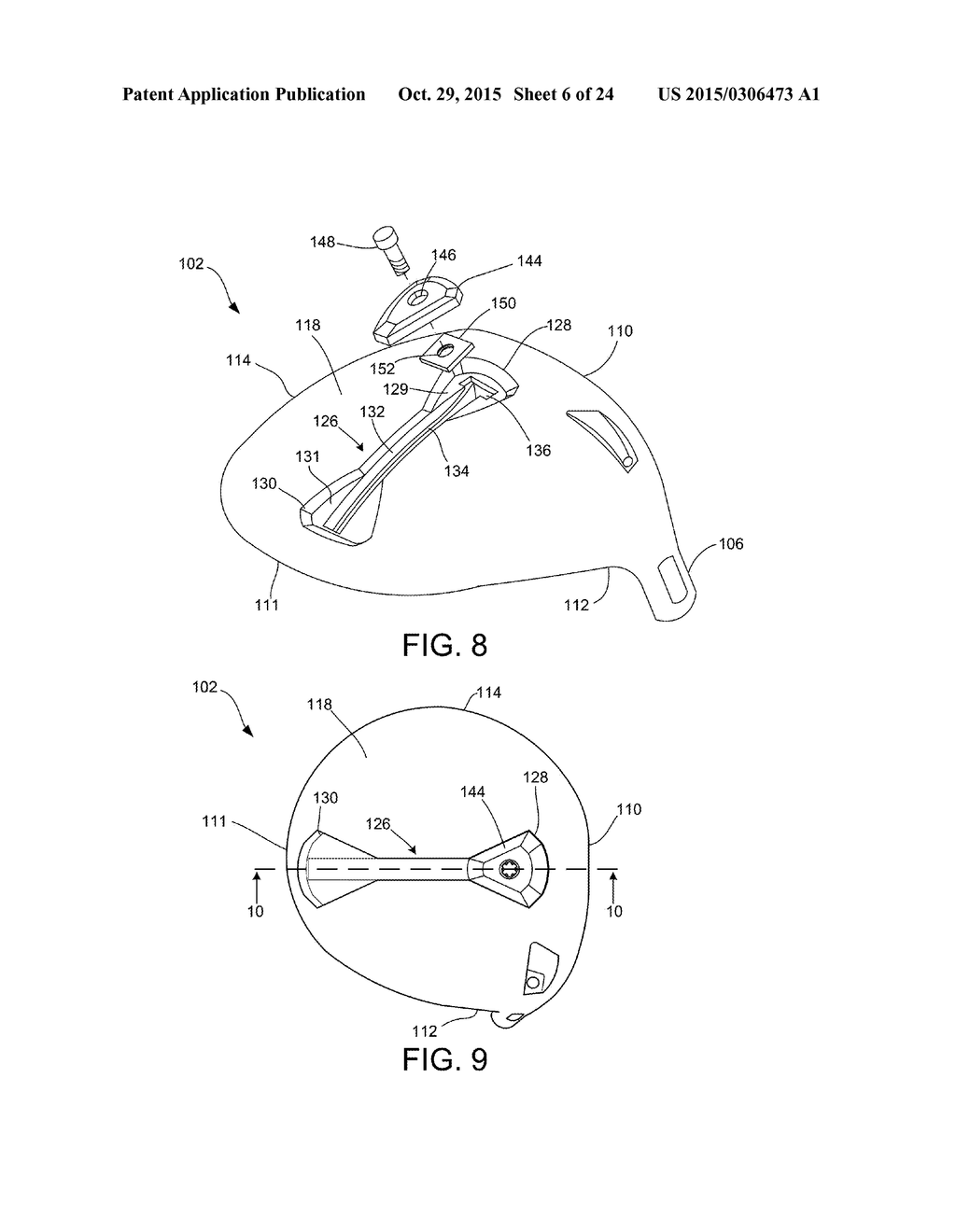 GOLF CLUB WITH ADJUSTABLE WEIGHT ASSEMBLY - diagram, schematic, and image 07