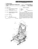 VEHICLE SEAT diagram and image