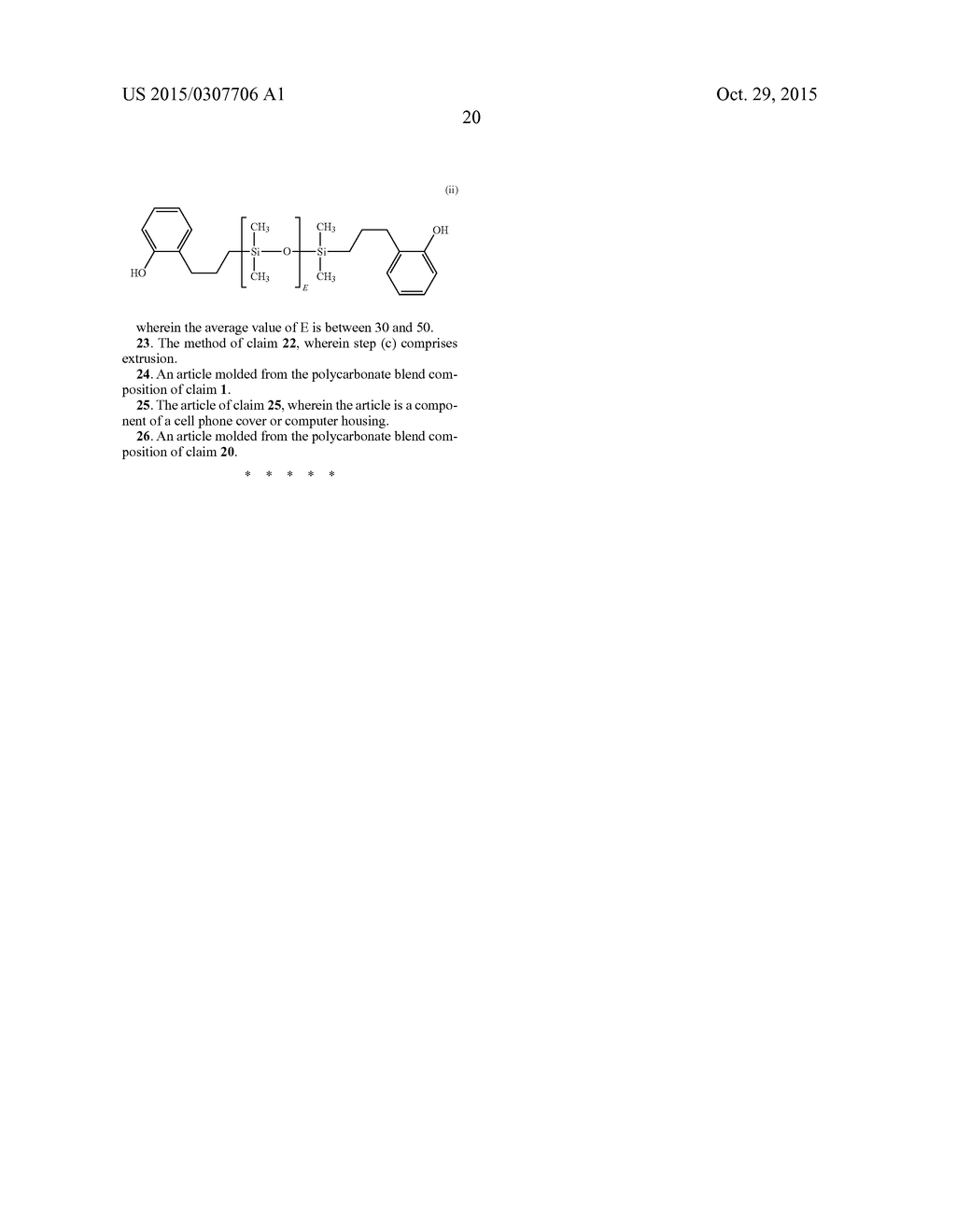 HEAT RESISTANT CLEAR POLYCARBONATE-POLYSILOXANE COMPOUNDS - diagram, schematic, and image 21