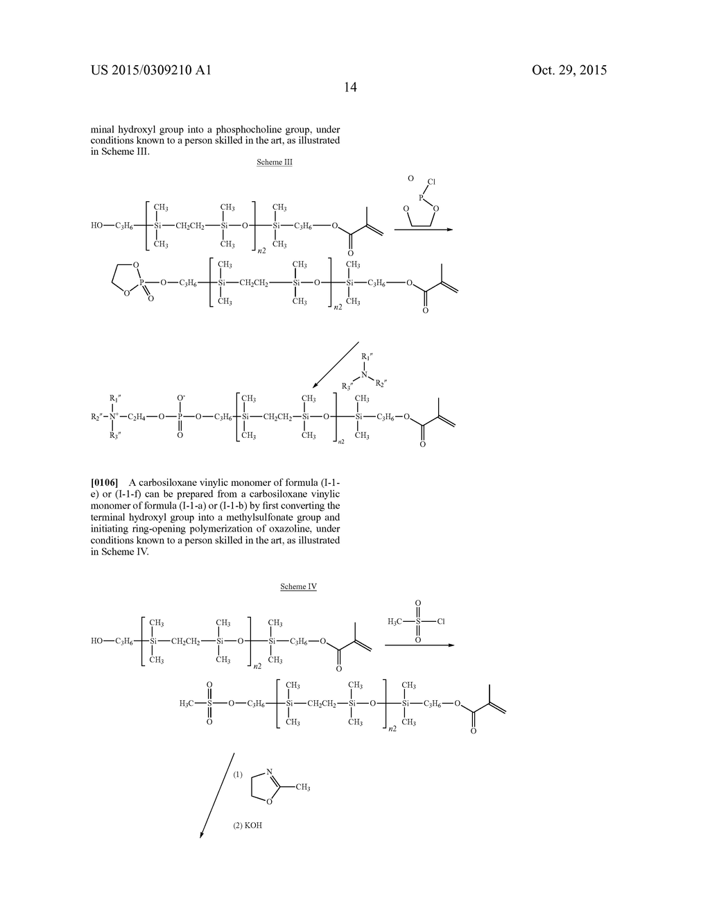 HYDROPHILIZED CARBOSILOXANE VINYLIC MONOMERS - diagram, schematic, and image 15