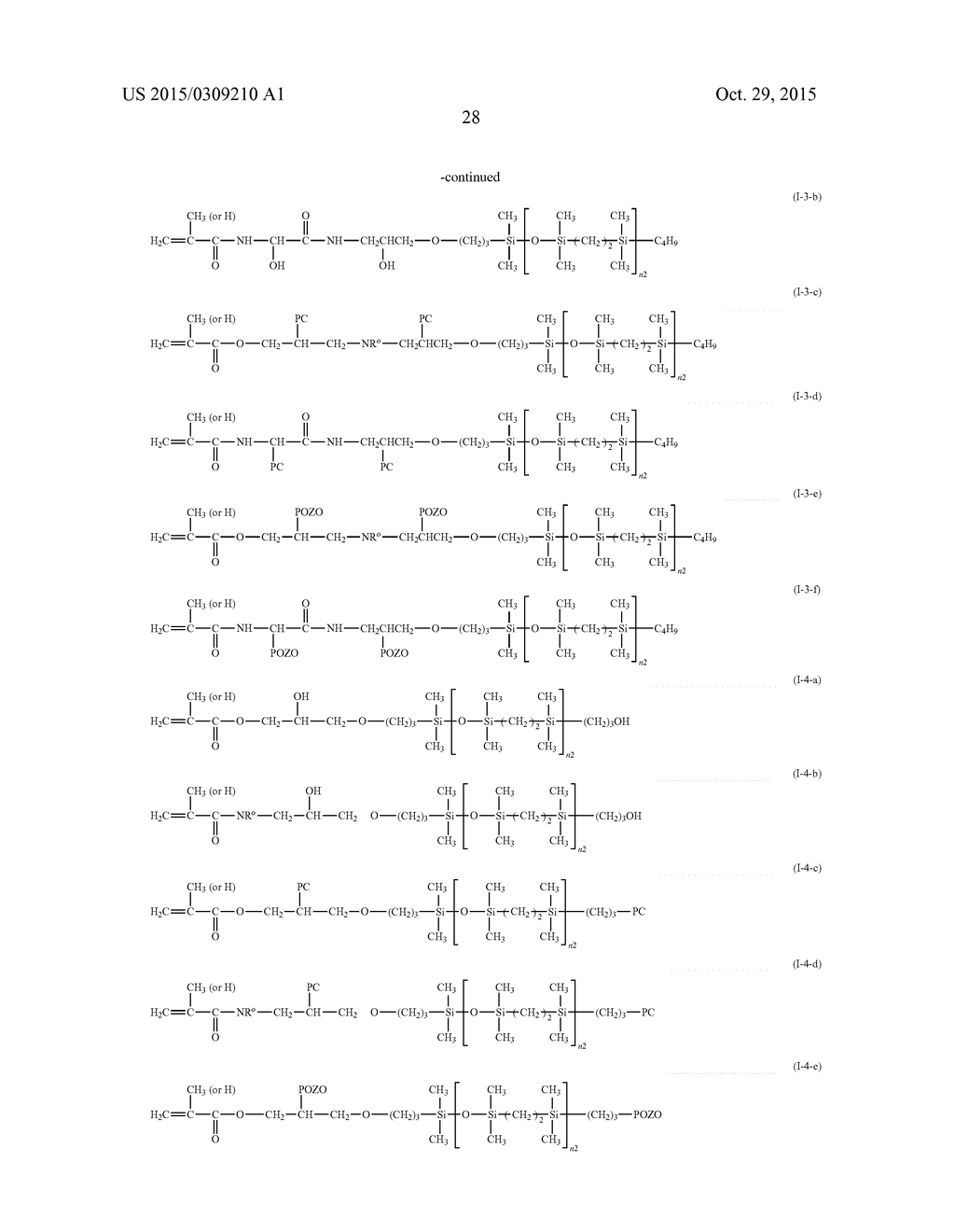 HYDROPHILIZED CARBOSILOXANE VINYLIC MONOMERS - diagram, schematic, and image 29