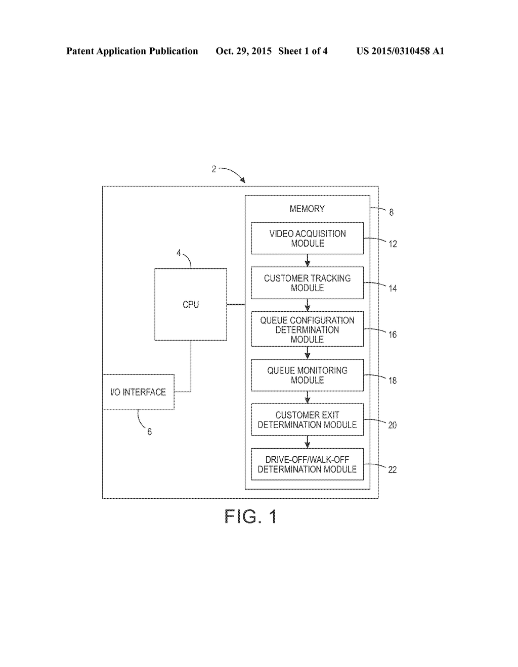 SYSTEM AND METHOD FOR VIDEO-BASED DETECTION OF DRIVE-OFFS AND WALK-OFFS IN     VEHICULAR AND PEDESTRIAN QUEUES - diagram, schematic, and image 02