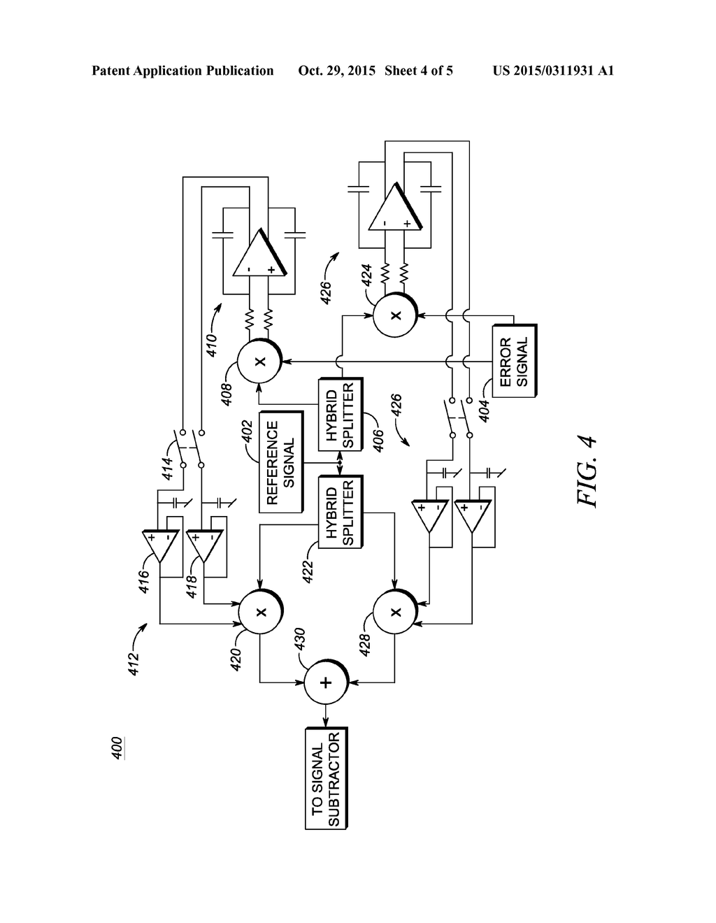 METHOD AND SYSTEM FOR MULTIBAND INTERFERENCE MITIGATION WITH MULTIPATH     CANCELLATION - diagram, schematic, and image 05