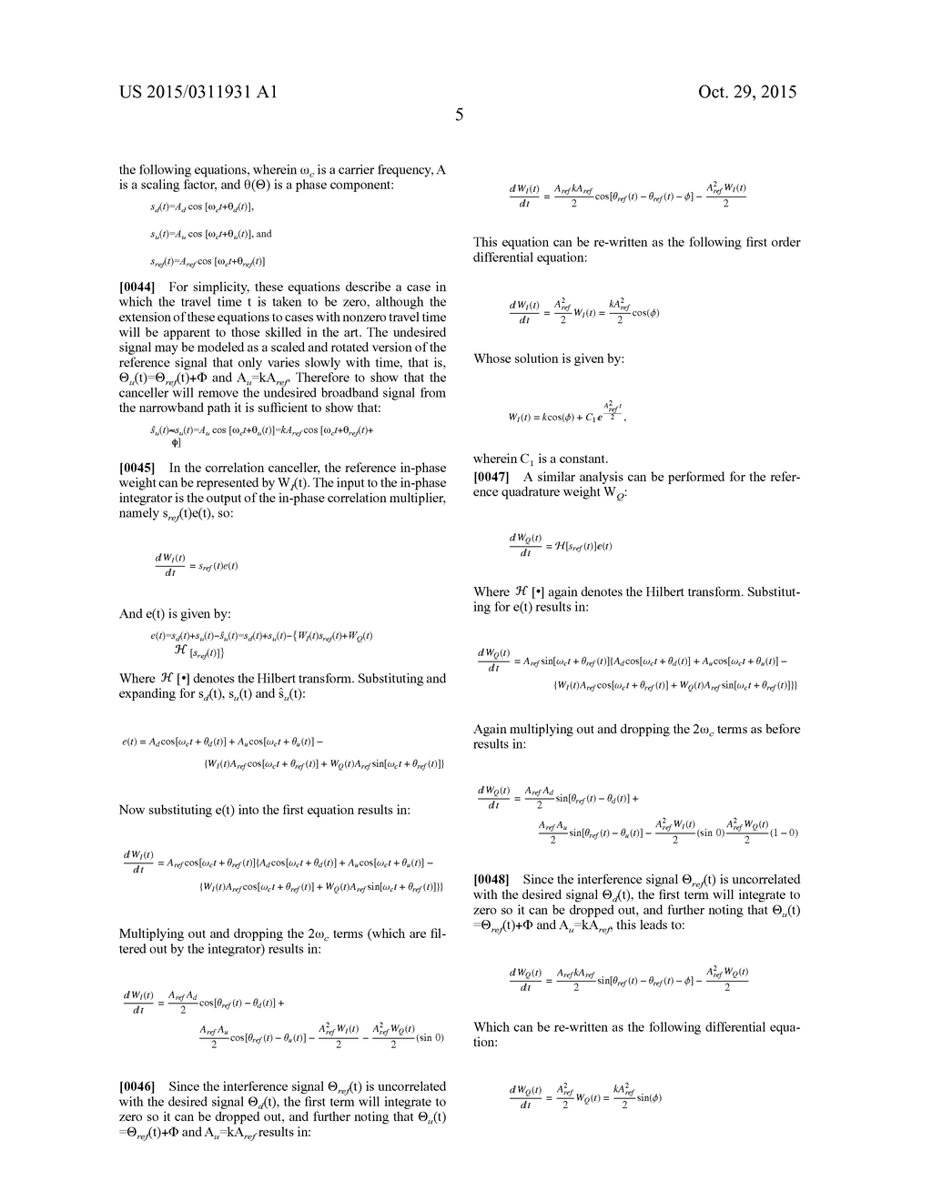 METHOD AND SYSTEM FOR MULTIBAND INTERFERENCE MITIGATION WITH MULTIPATH     CANCELLATION - diagram, schematic, and image 11