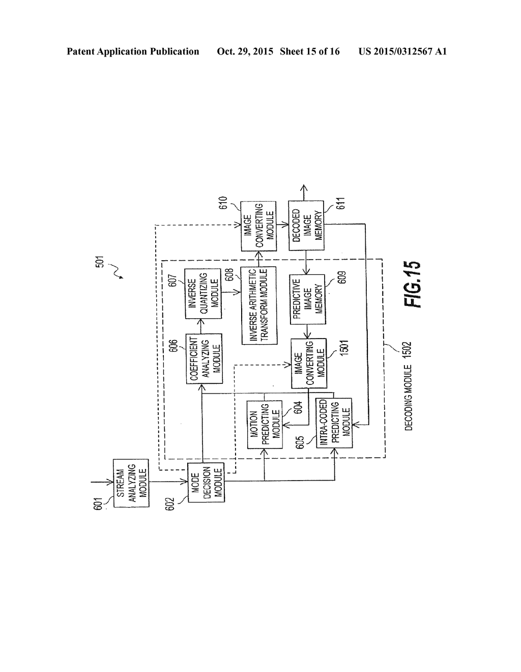 IMAGE DECODING DEVICE AND METHOD THEREOF USING INTER-CODED PREDICTIVE     ENCODING CODE - diagram, schematic, and image 16