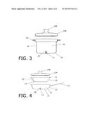 Cookware with built-in drains diagram and image