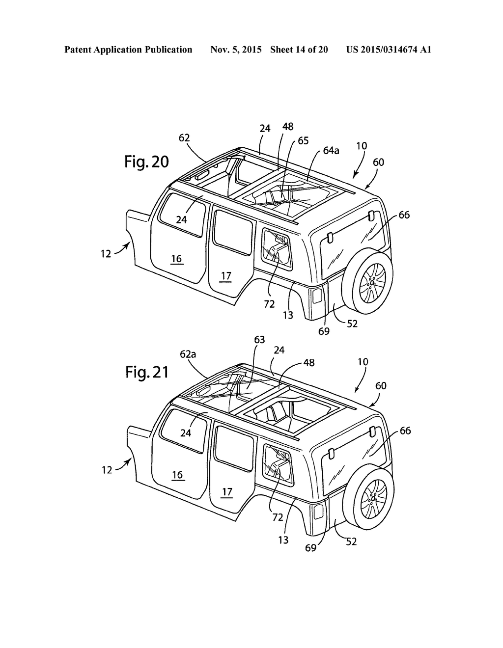 MODULAR ROOF ASSEMBLIES FOR VEHICLES - diagram, schematic, and image 15