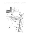 DEVICE FOR PACKAGING A PRODUCT IN AN ENVELOPE diagram and image