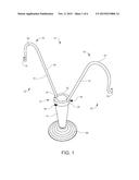 RESTING PLACE VASE HOOK AND SYSTEM, AND METHOD OF USE THEREOF diagram and image