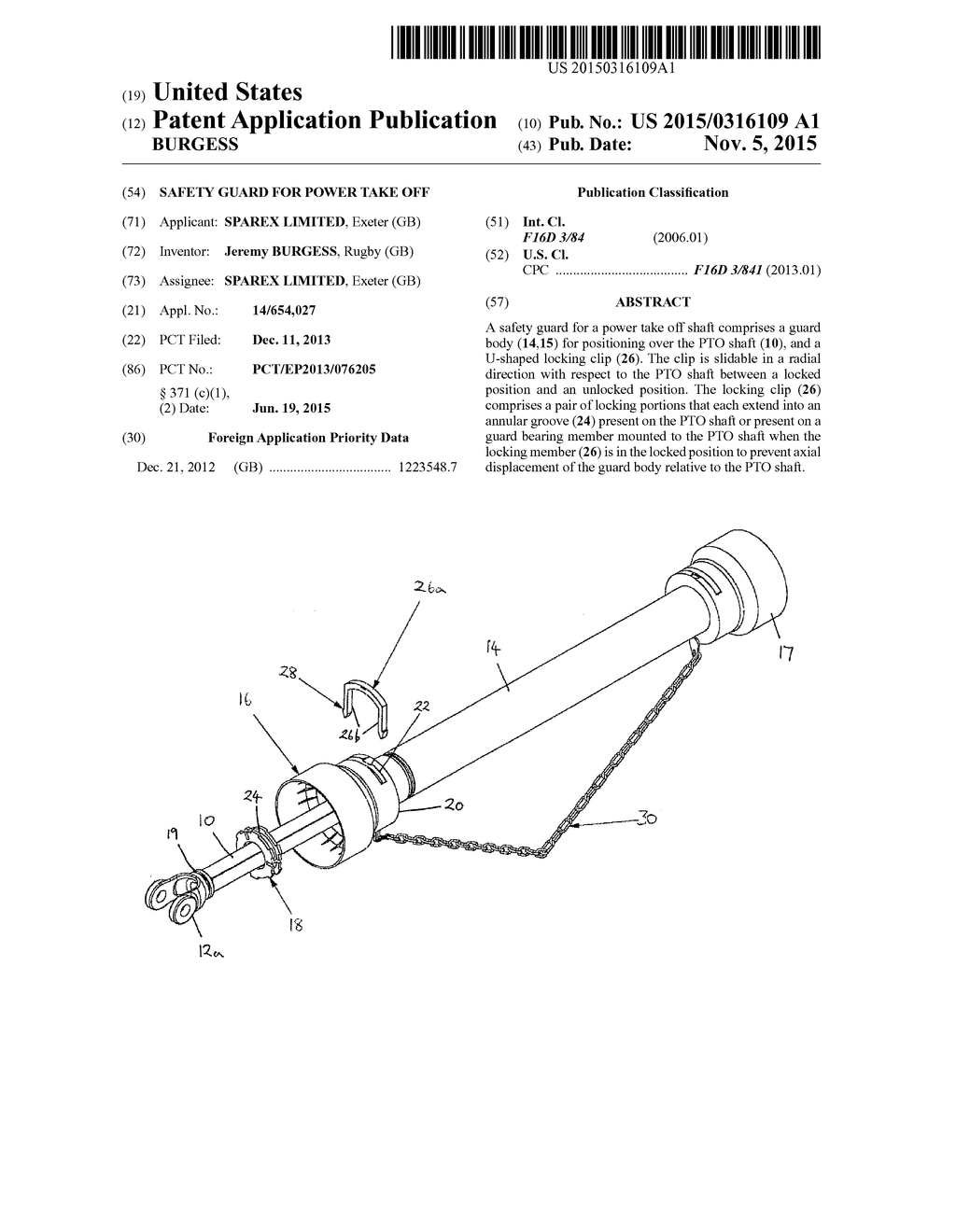 SAFETY GUARD FOR POWER TAKE OFF - diagram, schematic, and image 01