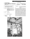 Chandelier with Counterweight Height Adjustment System diagram and image