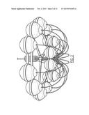 Chandelier with Counterweight Height Adjustment System diagram and image