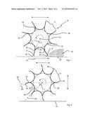 DEVICE FOR TURNING, MIXING AND TRANSPORTING PARTIALLY DRIED MATERIAL TO BE     DRIED OR DRIED MATERIAL diagram and image