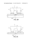 DEVICE COMPRISING A FLUID CHANNEL PROVIDED WITH AT LEAST ONE MICRO OR     NANOELECTRONIC SYSTEM AND METHOD FOR CARRYING OUT SUCH A DEVICE diagram and image