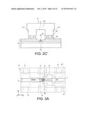 DEVICE COMPRISING A FLUID CHANNEL PROVIDED WITH AT LEAST ONE MICRO OR     NANOELECTRONIC SYSTEM AND METHOD FOR CARRYING OUT SUCH A DEVICE diagram and image