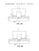 DEVICE COMPRISING A FLUID CHANNEL PROVIDED WITH AT LEAST ONE MICRO OR     NANOELECTRONIC SYSTEM AND METHOD FOR CARRYING OUT SUCH A DEVICE diagram and image