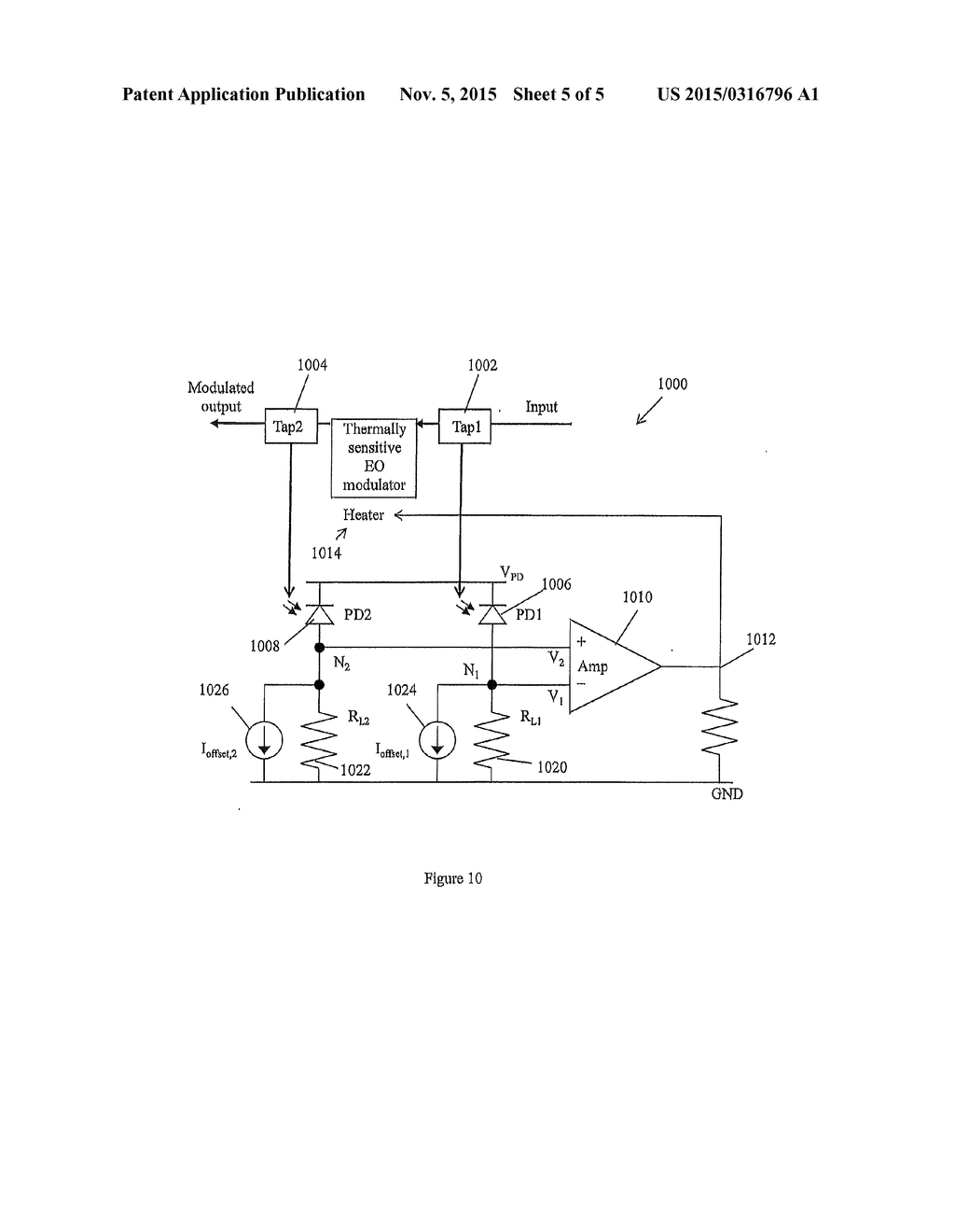 DUAL-TAP ELECTRO-OPTIC MODULATOR AUTO-BIAS CONTROL - diagram, schematic, and image 06