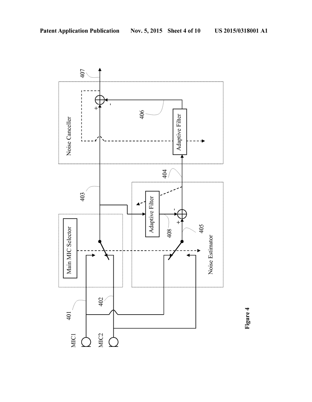 Stepsize Determination of Adaptive Filter For Cancelling Voice Portion by     Combing Open-Loop and Closed-Loop Approaches - diagram, schematic, and image 05