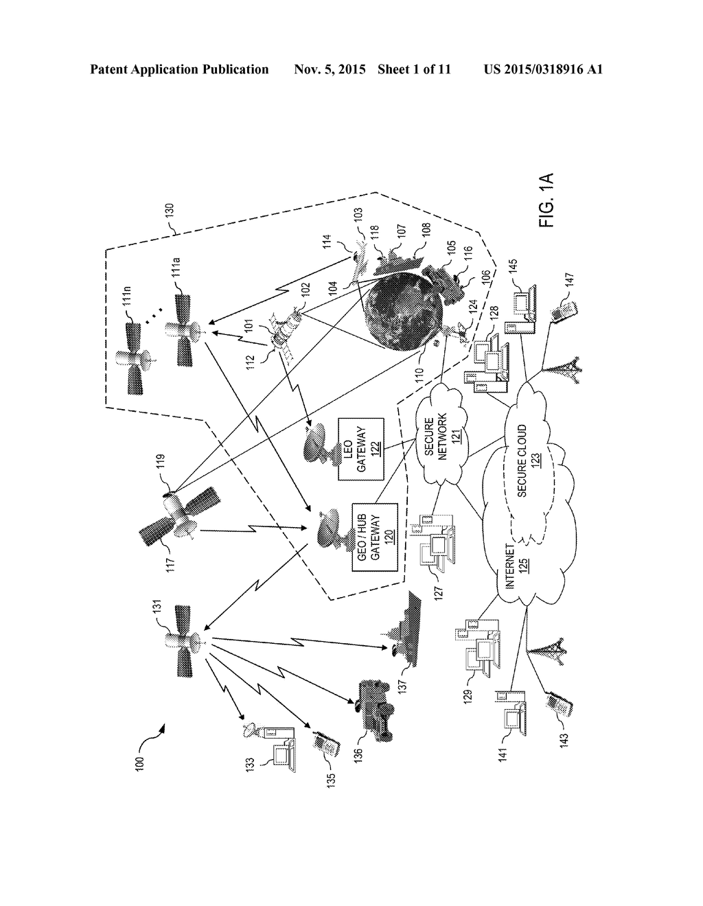 SYSTEM AND ARCHITECTURE FOR SPACE-BASED AND MOBILE TERRESTRIAL SENSOR     VEHICLES, AND END-TO-END NETWORK FOR AGGREGATION AND PROCESSING OF SENSOR     DATA - diagram, schematic, and image 02